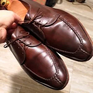 Allen Edmonds Sz 7.5D Shoes Warren Bicycle Toe Blucher Oxford Brown Leather 2292 Louis Vuitton Men main image 4